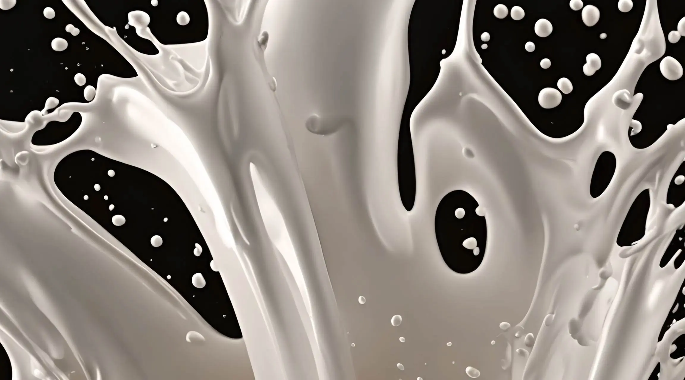Milk Splash on Dark Background in Slow Motion